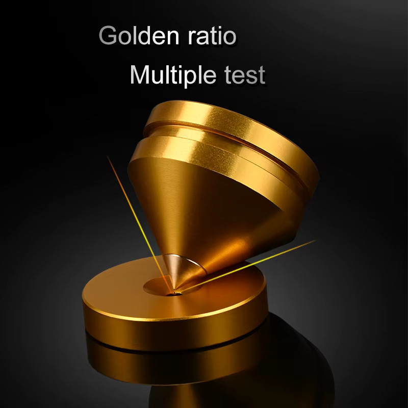 ATAUDIO HiFi Lautsprecher Ständer Füße aus Aluminiumlegierung, 4er-Set Spikes in Gold - Bild 2