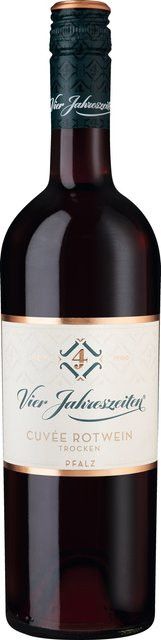 Vier Jahreszeiten Rotwein Cuvée (Cabernet Sauvignon, Schwarzriesling), Pfalz, 2024, trocken, 0,75 l - Bild 1