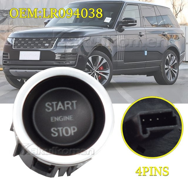 Zündstopp-Start-Tastenschalter in Schwarz für Land Rover Range Rover Sport Evoque Discovery Sport (LR094038) - Bild 1