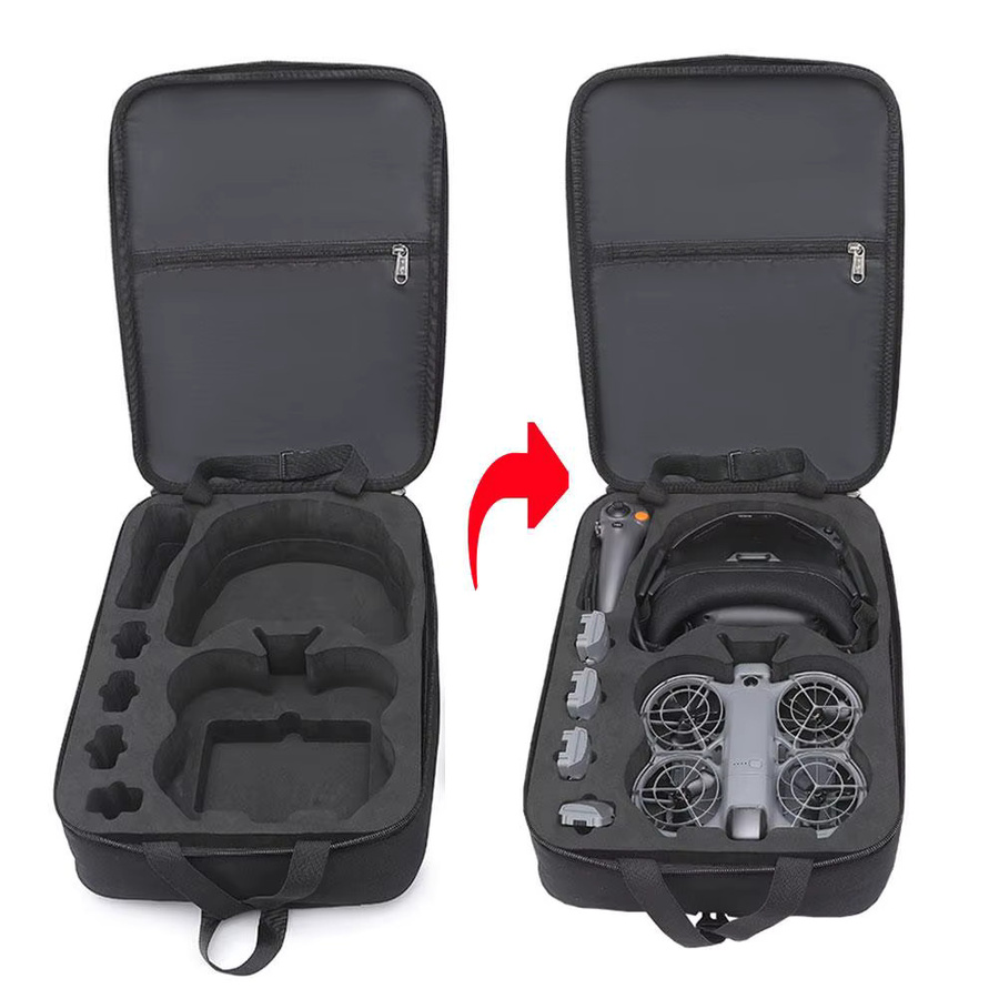DJI Neo 2 Tragbarer Rucksack Schwarz – Schützende Reise-Aufbewahrungstasche und Antikollisions-Tasche für deine Drohne - Bild 3