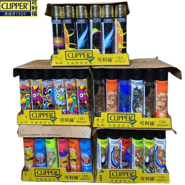 Clipper Mini Feuerzeug Set mit Feuersteinrad, 24 Stück, nachfüllbare Butan-Zigarettenfeuerzeuge - Bild 1