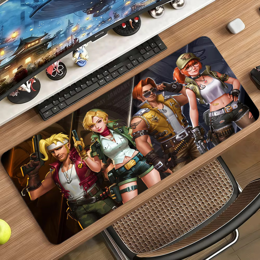 Game M-Metal S-Slug-S Mauspad in Multicolour, rutschfeste Gamer-Schreibtischunterlage für Computer und Laptop - Bild 5