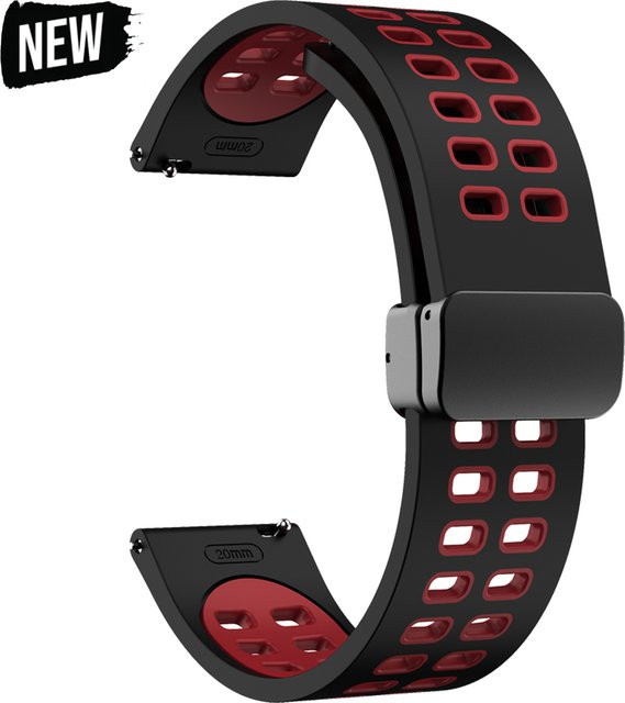 Geekthink Uhrenarmband Silikon, Schwarz, Unisex - Bild 1
