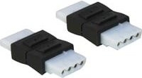 Delock Adapter 4Pin auf 5,25 Zoll Buchse zu Buchse in Schwarz - Bild 1
