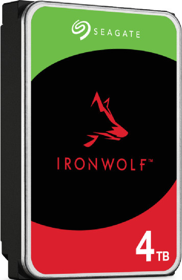 Seagate IronWolf NAS Festplatte, 4 TB, 3,5 Zoll, SATA, 5400 U/min, HDD, Schwarz - Bild 1