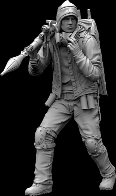 MEEKLION MODEL Raketenwerfer-Schütze, Modellbausatz, Militär, 1/35, Harz - Bild 1
