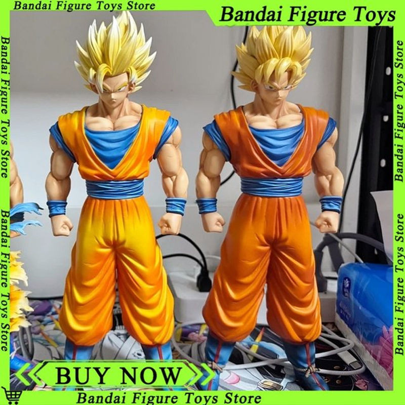 Bandai Dragon Ball Z Super Saiyajin 1 2 Anime Figur Kakarott Actionfigur, mehrfarbig, Höhe: 32 cm - Bild 1