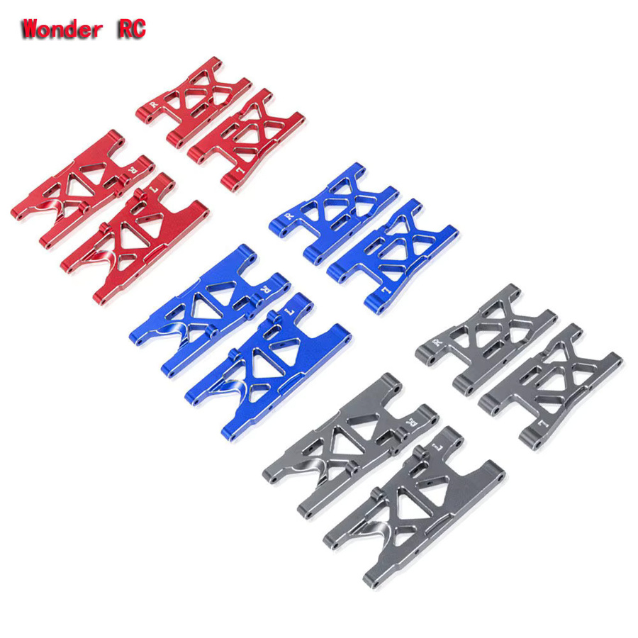 Wonder Rc Aluminium-Front- und Hinterradaufhängungsarme, 1:8, Blau, Rot, Metall, Zubehör - Bild 2