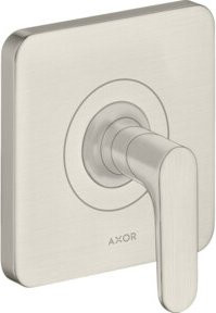 Hansgrohe Axor Citterio M Fertigset mit UP-Absperrventil und Hebel in Edelstahl-Optik - Bild 1
