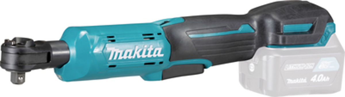 Makita Akku-Ratschenschrauber WR100DZ 12V mit 1/4 Zoll Aufnahme und 47,5 Nm Drehmoment in Schwarz-Blau - Bild 2