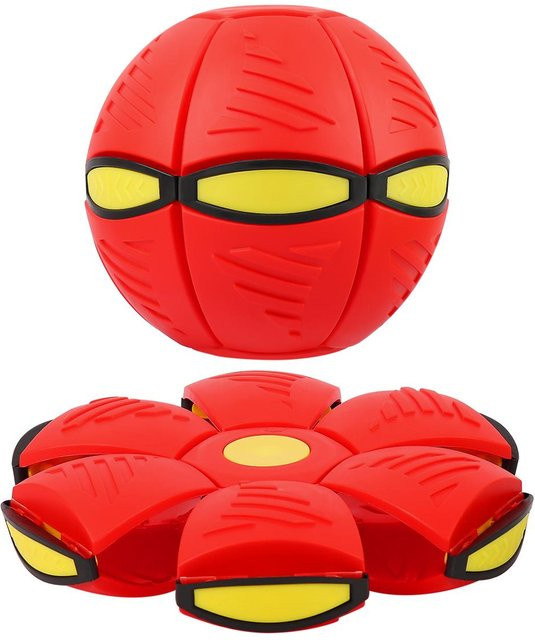 Yiran toy Verformbare fliegende Untertasse Ball, rot, ab 3 Jahre - Bild 1