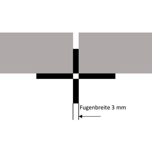Mr. GARDENER Fugenkreuz aus Kunststoff in Schwarz mit 3 mm Fugenbreite - Bild 4