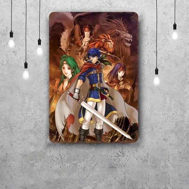 Fire Emblem Klassisches Metallschild im Retro-Design von XIXI WALL DESIGN, Wanddekoration B: 20 cm, H: 30 cm - Bild 1