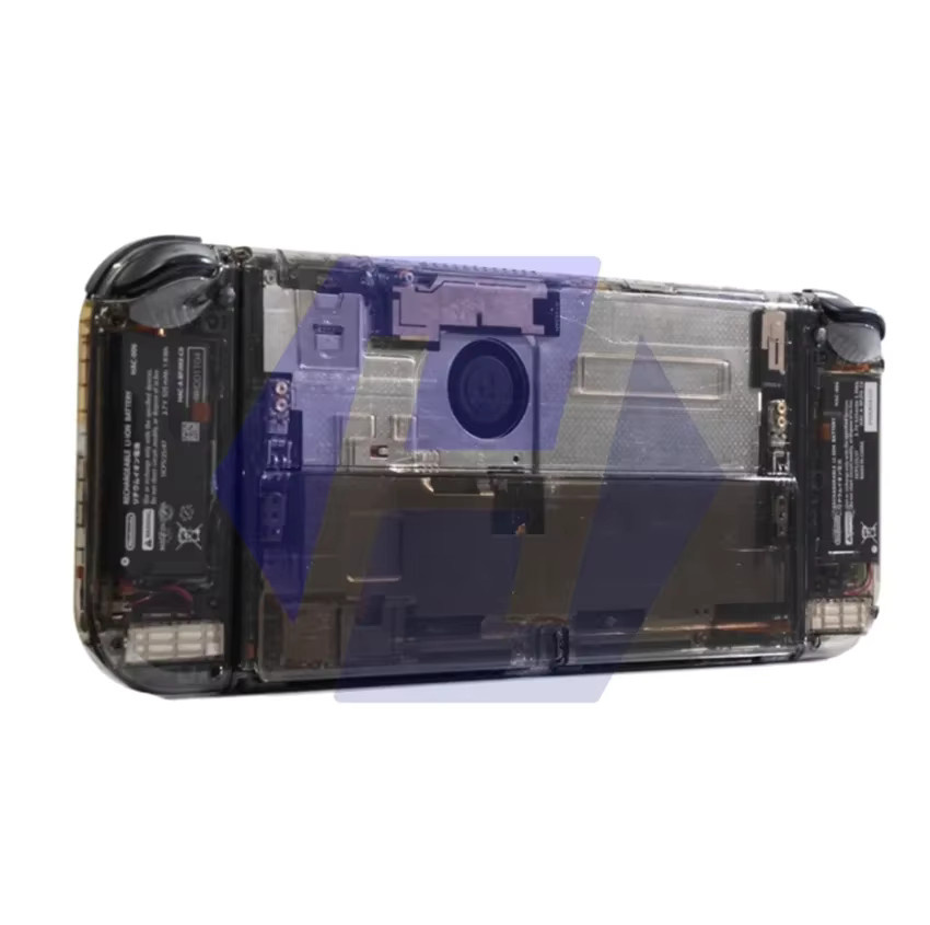 Transparente Ersatzgehäuse-Sets für Nintendo Switch OLED inklusive Rückplatte, Ständer und Joycon-Gehäuse mit ABXY-Tasten - Bild 2