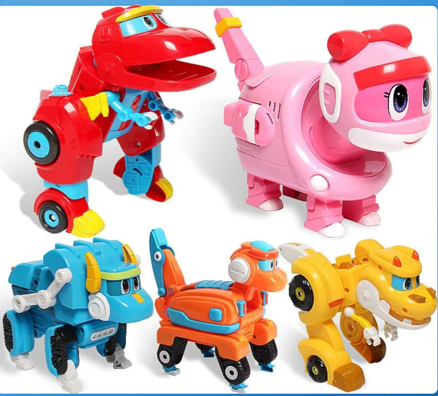 GKnitting Dinosaurier Verwandlungsauto und Flugzeug, Actionfiguren - Bild 2