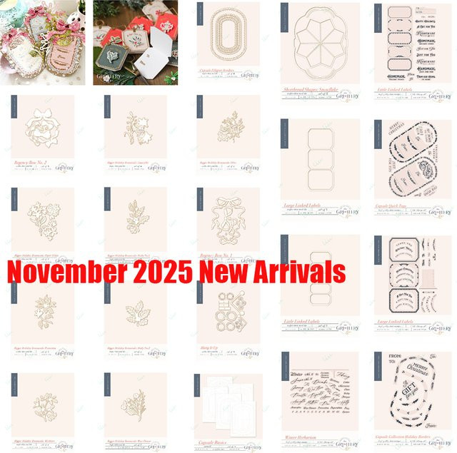 Metall-Stanzformen und Schablonen Set Mistelzweig in Silber für DIY-Scrapbook und handgemachte Projekte - Bild 1