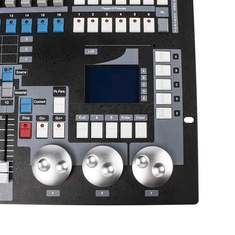 SHEHDS 1024 DMX Konsole Controller für Par Lighting und Moving Heads mit Software Editor SSL2 in Schwarz - Bild 3