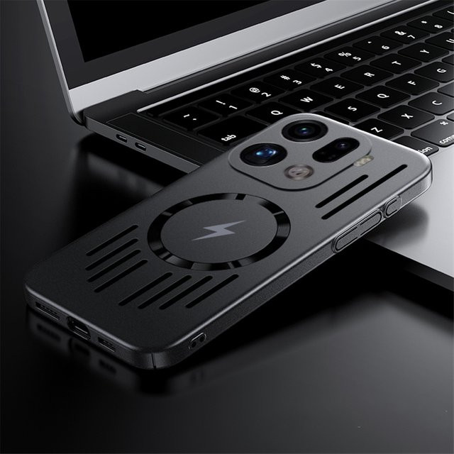 LYYDFUMAN MagSafe Magnetische Schutzhülle für Oppo Find X8, X9 Pro und Reno14 Pro, Dünne PC-Hülle mit Wärmeableitung, Farbe: Silber - Bild 1