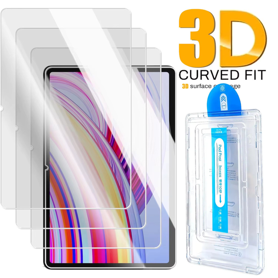 Staubfreier Displayschutz aus gehärtetem Glas für Xiaomi Pad 7, Pad 7 Pro, Redmi Pad Pro und weitere Modelle, transparent - Bild 2