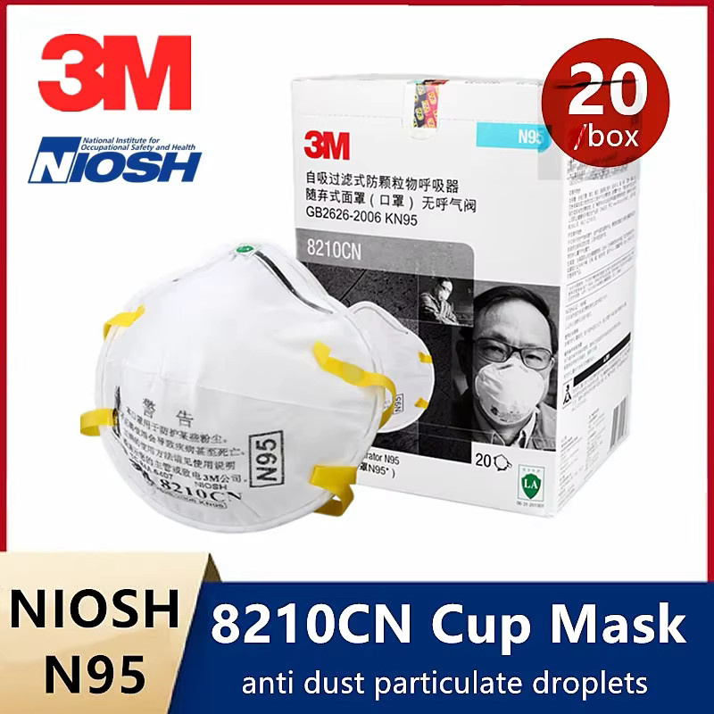 3M 8210CN FFP Schutzmaske White Anti Fog Cup Maske gegen PM2.5 - Bild 2