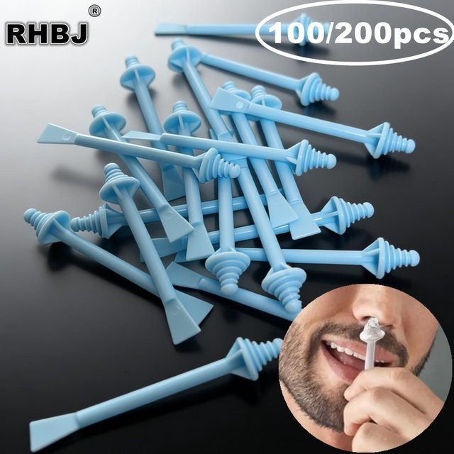 RHBJ Nasenwachsstäbchen mit Bienenwachs, 100/200 Stück, Unisex - Bild 1