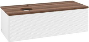 V&B Waschtischunterschrank Antao mit Frontstruktur, weiß lackiert, wandhängend, B/T/H: 120 x 36 x 50 cm - Bild 1