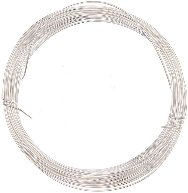 Preissler Silberdraht für Weihnachtsdeko, Farbe: Silber, Länge: 6 m, Durchmesser: 0,80 mm - Bild 1