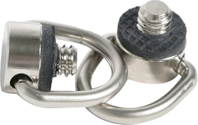 Kamera Schnellwechselplatte mit 1/4 Zoll Riemenschraube und Ring zur Schraubbefestigung in Silber - Bild 1