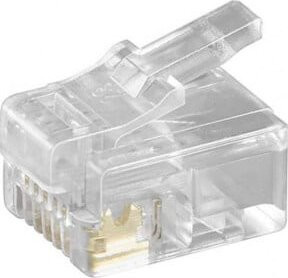 Goobay RJ12 Flachkabel 6-polig in transparent - Bild 1