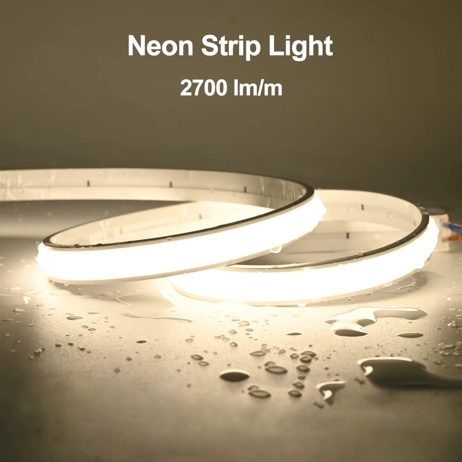 COXO Neon-LED-Streifenlicht Warmweiß, Wasserdichtes Dimmbares Lineares LED-Leuchten Set, 240 LEDs/m SMD2835, 2700lm/m, DC24V - Bild 2