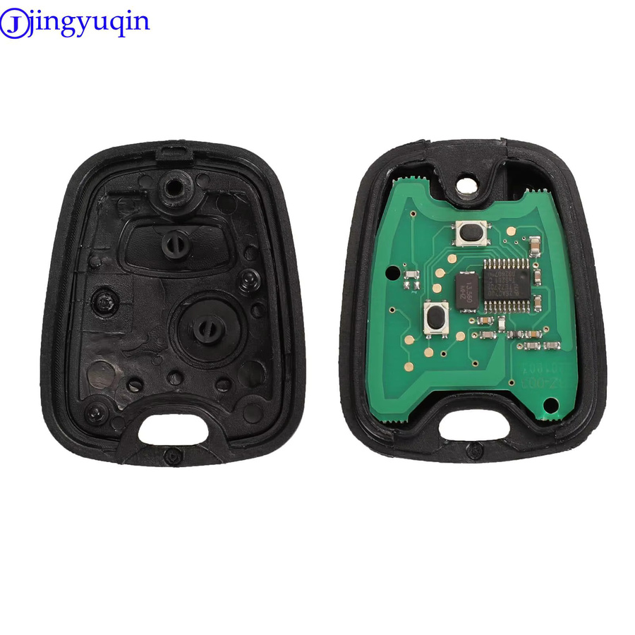 Jingyuqin Keyless Go Fernbedienung Auto Schlüssel mit PCF7961 Chip für Peugeot 307 und Citroen C1 C3 in Schwarz - Bild 2