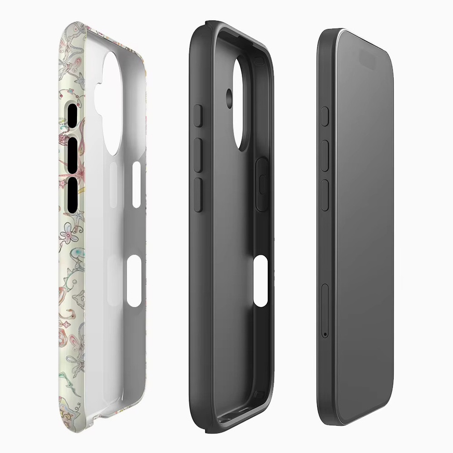 Potdemiel Doodle-Handyhülle in Multicolour für iPhone 17 16 15 14 13 Pro Max Plus mit Magnetfunktion und robustem Doppel-Schicht-Schutz - Bild 2