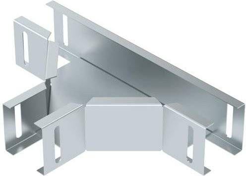 OBO Bettermann T-Stück aus Metall in Silber, B/H: 5,0 x 5,0 cm - Bild 1
