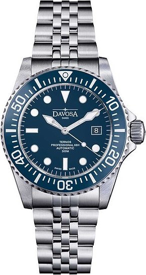 Davosa Armbanduhr Ternos Professional, Automatik, Edelstahl, Blau, 42 mm, Herren - Bild 1