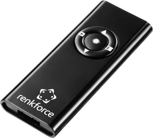 Renkforce RF-PLP-200 Kabelloser Presenter mit Laserpointer in Schwarz - Bild 1