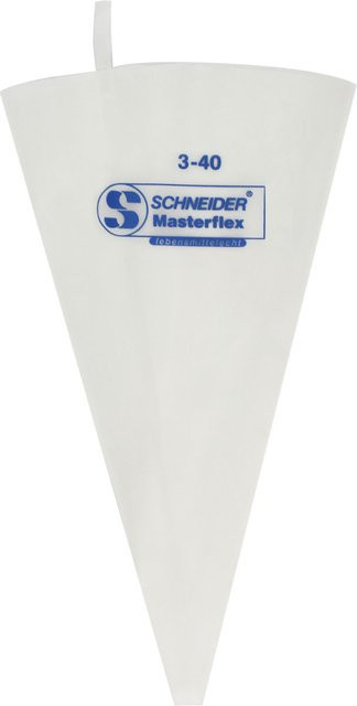 Schneider Spritzbeutel aus Kunststoff, weiß, Länge: 40 cm - Bild 1