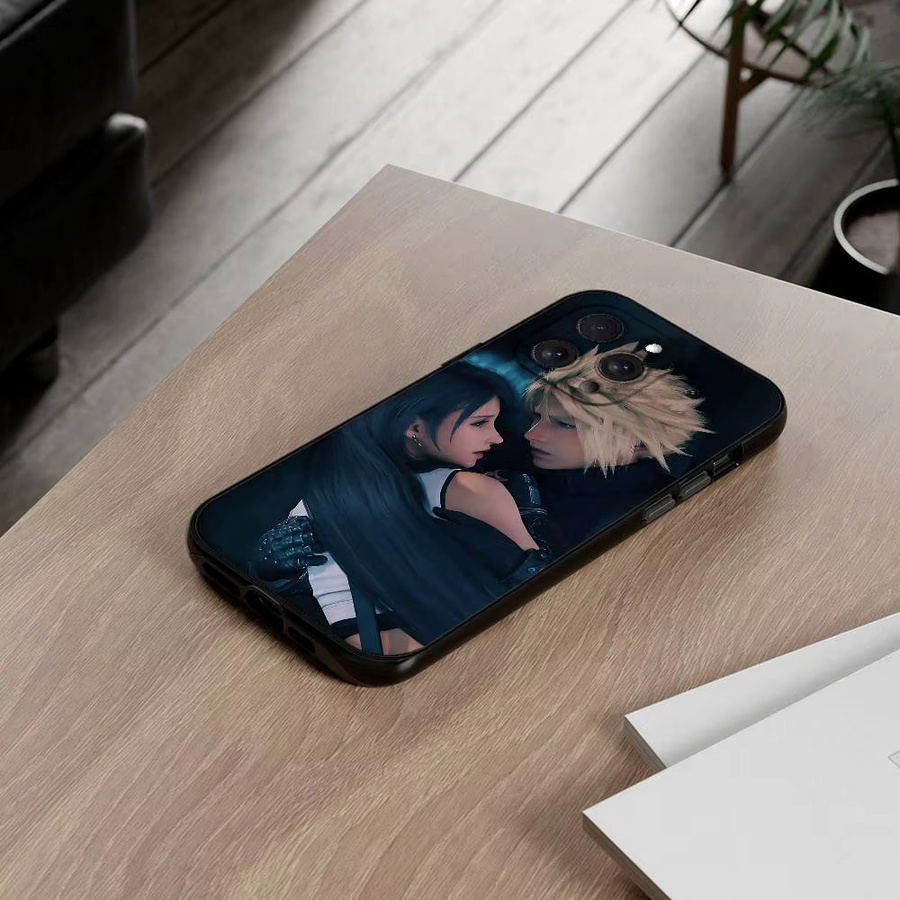 Schwarze T-Tifa L-Lockhart-S Handyhülle für iPhone 17 16 15 14 13 12 11 Pro Max Plus Mini XR XS Weiche Schutzhülle - Bild 3
