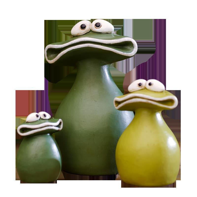 Dekorative Frosch-Figur von Yiran Furniture in Grün aus Harz für deinen Schreibtisch oder Wohnbereich - Bild 4