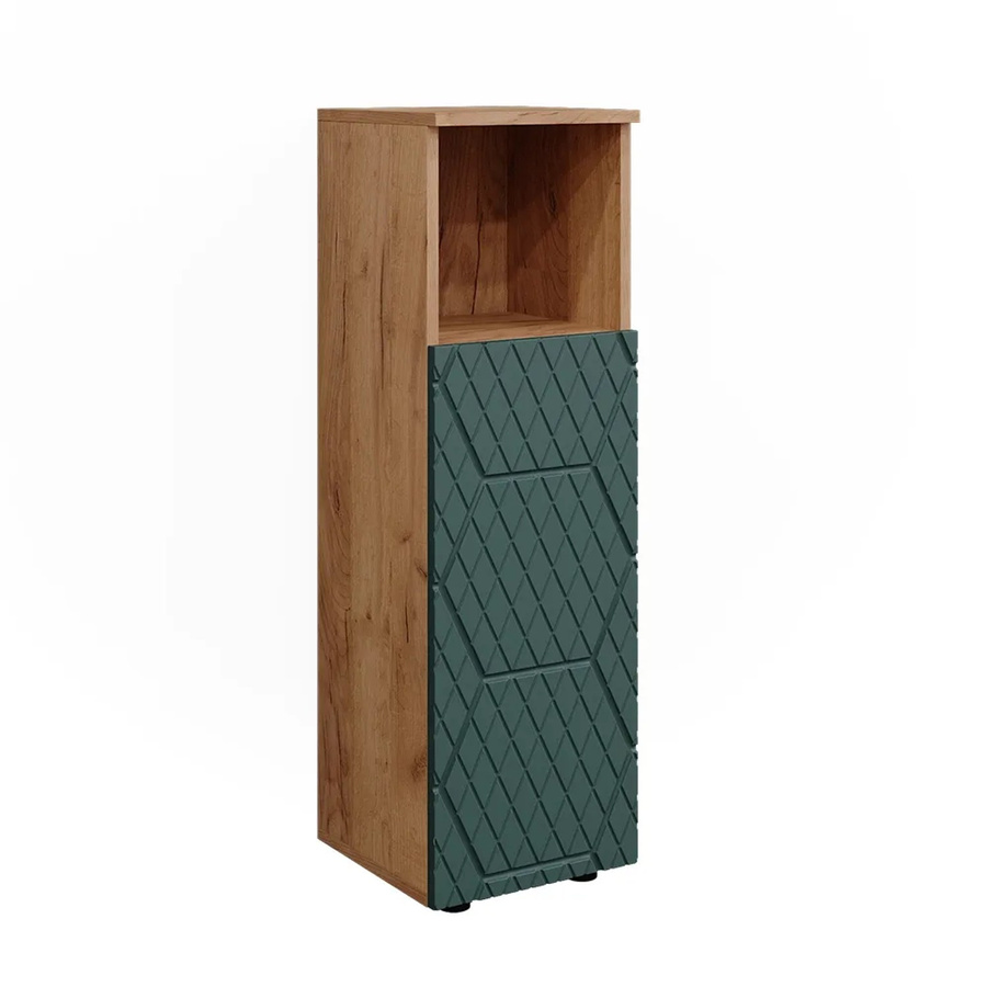 Vicco Midischrank Irma Eiche Grün Gold B/T: 30 x 30 cm, Höhe: 95 cm - Bild 3