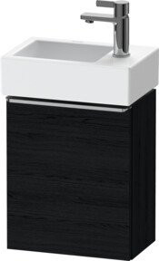 Duravit Waschtischunterschrank D-Neo in Schwarz Matt mit 1 Tür, Wandmontage, B/T/H: 36,4 x 22,2 x 44 cm - Bild 1