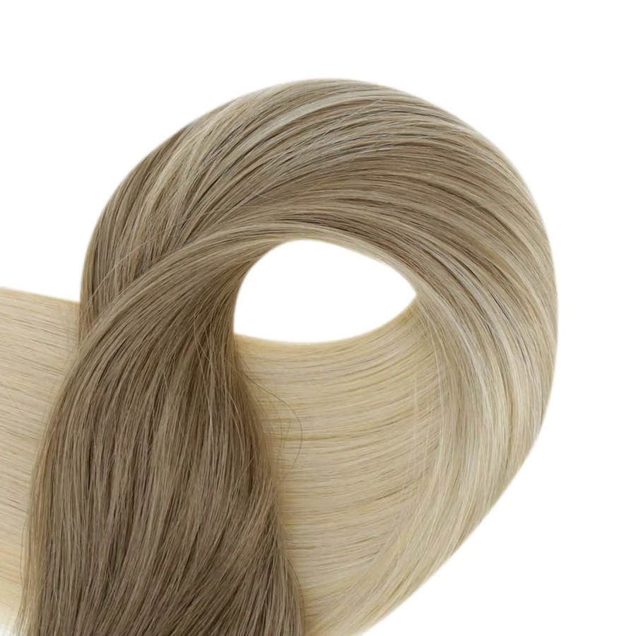 Full Shine Clip-In-Extensions Echthaar, Remy Balayage Blonde, 8 Stück, 120 g - Bild 3