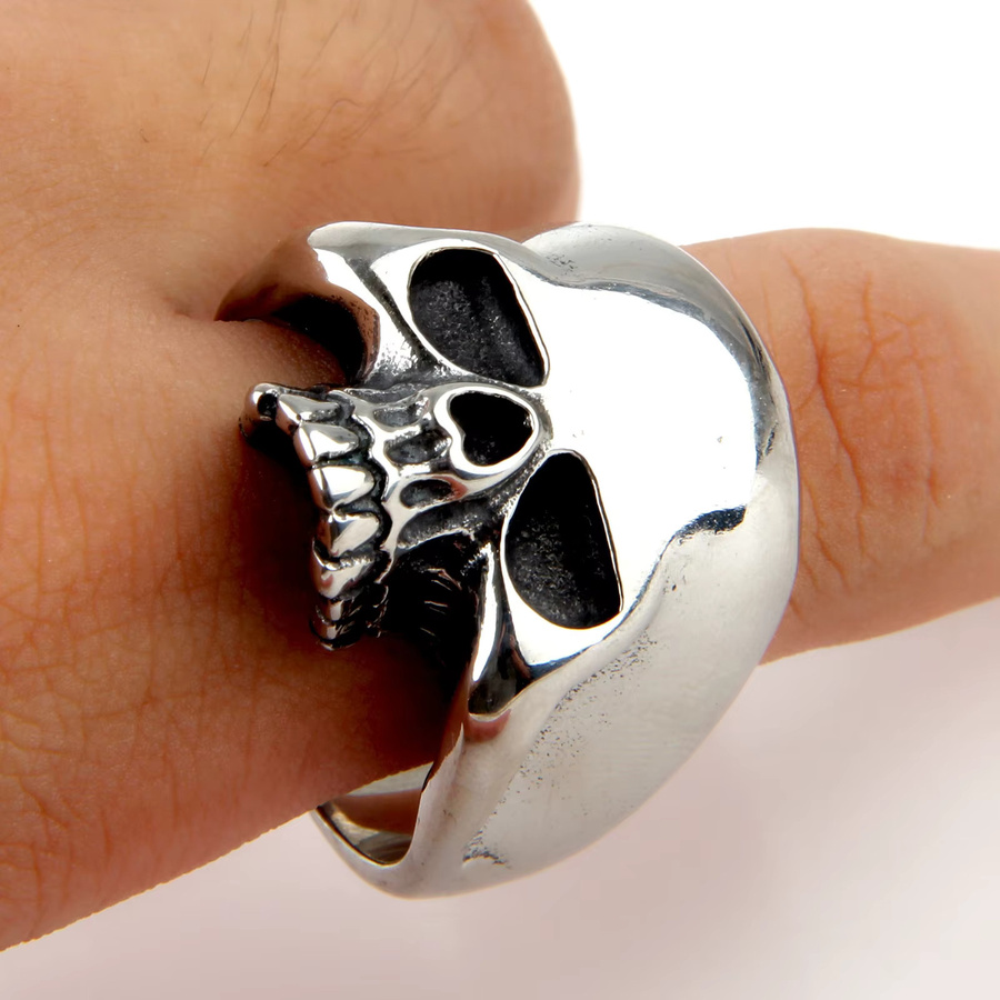 NORTHMAN Ring Edelstahl, Silber, Vintage, Unisex - Bild 3