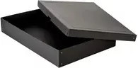 Falken Aufbewahrungsbox PureBox Black für A2 Dokumente, Farbe: Black, B/H/T: 44 x 10 x 62 cm - Bild 1