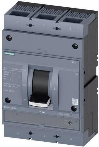 Siemens 3VA1580-5MH32-0AA0 Leistungsschalter in Grau mit einem Einstellbereich von bis zu 800A und einer Schaltspannung von 690 V/AC - Bild 1