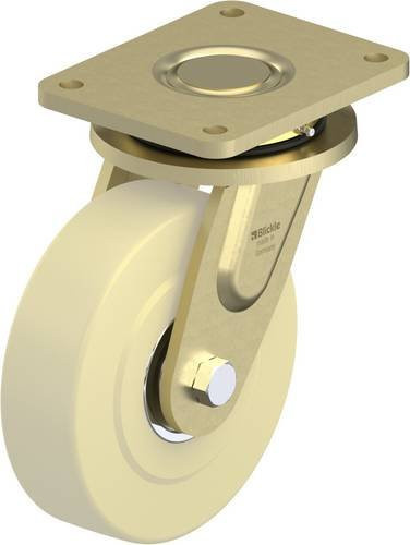 Blickle Lenkrolle LS-GSPO 200K-35 in Weiß und Beige mit 200 mm Rad-Durchmesser und einer Tragfähigkeit von 3000 kg - Bild 1