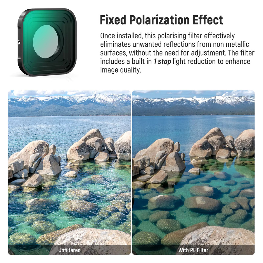 EEWER ND Filter Set HD Kunststoff Neutral Density Polarisator Objektiv Filter Kit für GoPro Hero 13 12 11 10 9 Action Kamera Zubehör - Bild 4