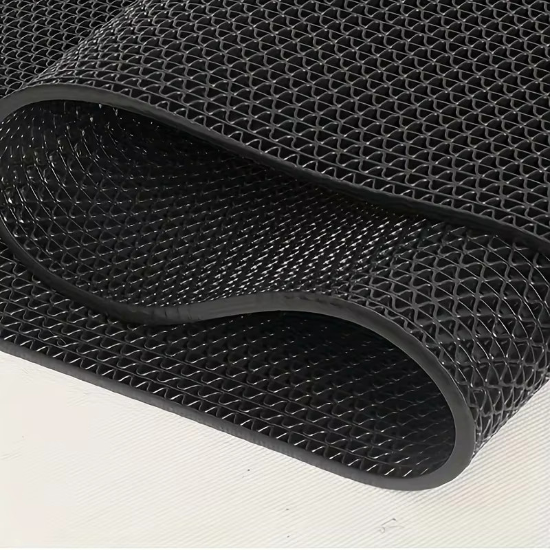Rutschfeste Bodenmatte von FIOUSHWIN aus schwarzem PVC für Küche, Badezimmer und Außenbereich, Dicke: 5 mm - Bild 5