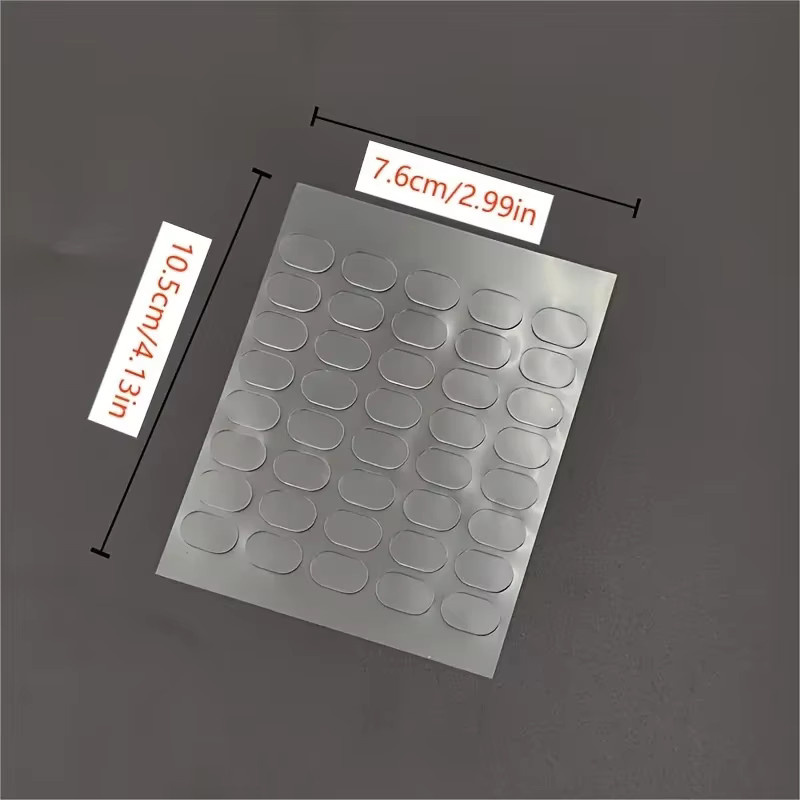 200 Stück transparente doppelseitige Klebepads, rutschfest und nicht abfärbend für DIY-Projekte und Modellauto-Dekoration - Bild 2