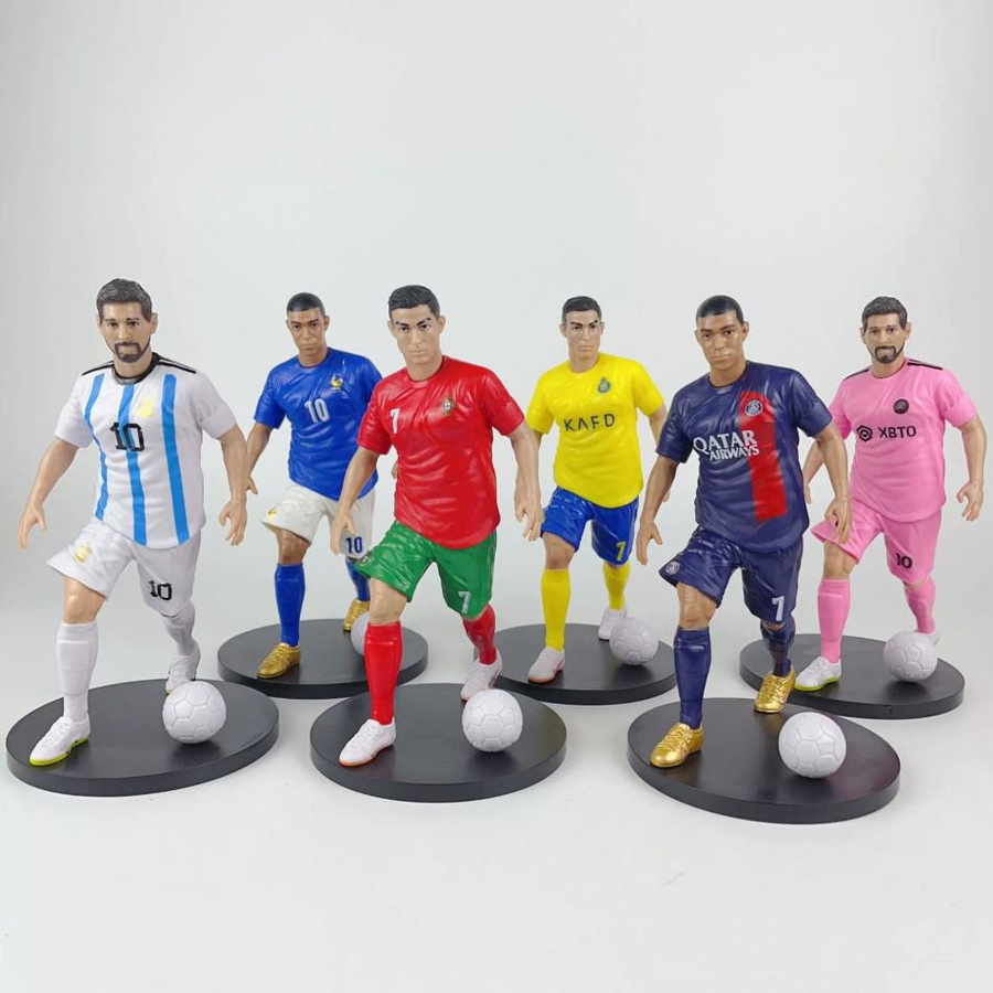 Fashnics Actionfiguren Messi C. Ronaldo Mbappe Modellpuppen 1-8-teiliges Set - Bild 2