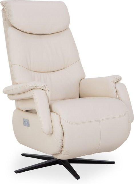 Relaxsessel Mondo Relaks in Beige mit Kunstleder und Cold Foam Polsterung - Bild 1